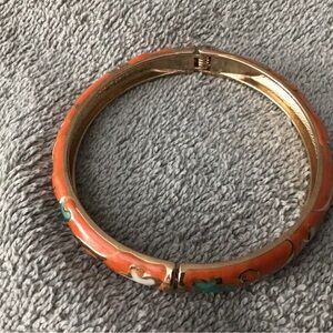 Orange bangle bracelet